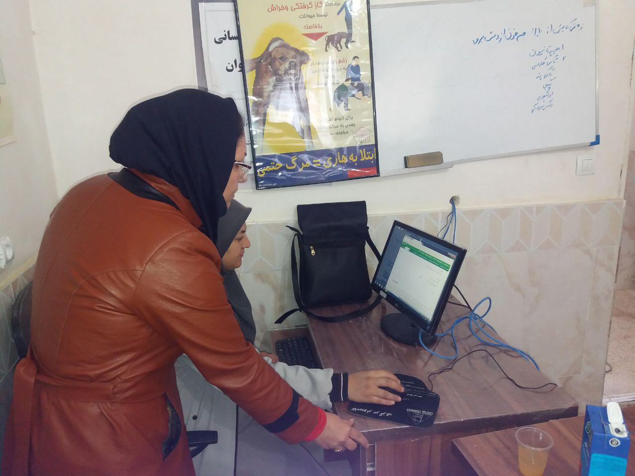 نصب مودم و ارتباط اینترنت خانه بهداشت کال ایمانی از مرکز عشق آباد - مانه و سملقان - آشخانه